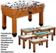 Bandito Kicker Multigame 9in1 Tischfußballtisch
