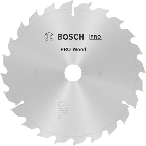 Bosch Professional Optiline Wood Kreissägeblatt 24Z, 254x2x30mm, 1 Stück