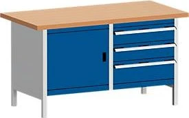 Bott Cubio Werkbank 150x84x75cm blau