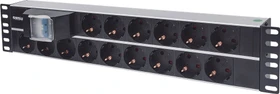 Intellinet 19" Steckdosenleiste, 2HE, 15-fach, 250V, 3m