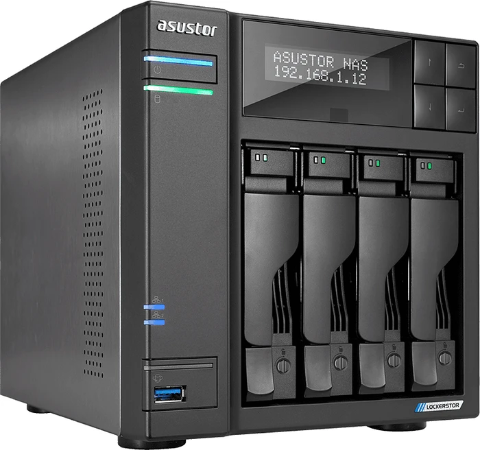 Asustor Lockerstor 4 AS6604T, 4GB RAM, 2x RJ-45 2.5GBase-T, 3x USB-A 3.0
