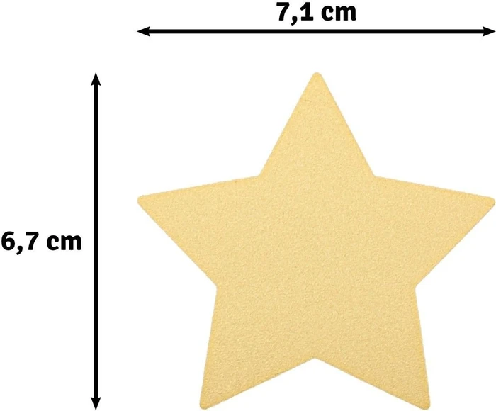 Vaessen Creative Hebel-Motivstanzer Super Jumbo, Stern, gold/weiß, 72x68mm