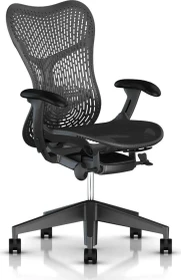 Herman Miller Mirra 2 Gamingstuhl, TriFlex Rückenlehne, schwarz