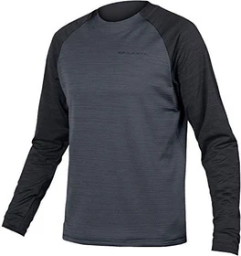 Endura SingleTrack Fleece Trikot langarm schwarz (Herren)
