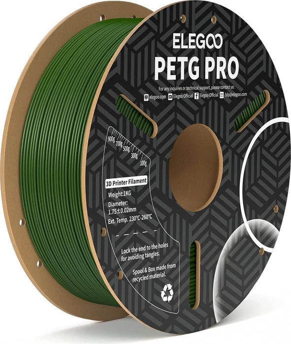 Elegoo PETG Pro, Olive Green, Spule, 1.75mm, 1.00kg (50.203.0449)