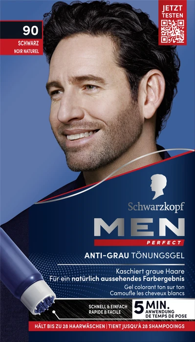 Schwarzkopf Men Perfect Anti-Grau Tönungs-Gel, 80ml