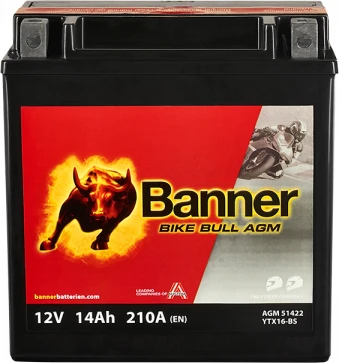 Banner Bike Bull AGM YTX16-BS