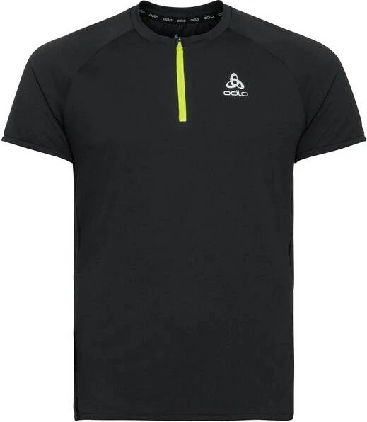 Odlo X-Alp Half-Zip Laufshirt kurzarm schwarz (Herren)