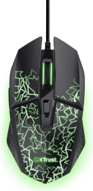 Trust Gaming GXT 1113 Vylax Illuminated Gaming Mouse schwarz/transparent, USB (26130)