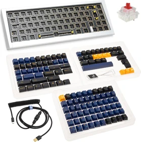 Ducky Outlaw 65 Barebone Gaming-Tastatur, silber, ANSI