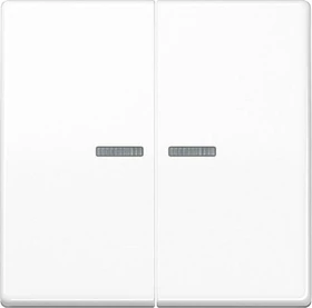 Jung Serie AS Wippe Thermoplast mit Lichtleiter, alpinweiß (AS 591-5 KO5BF WW)