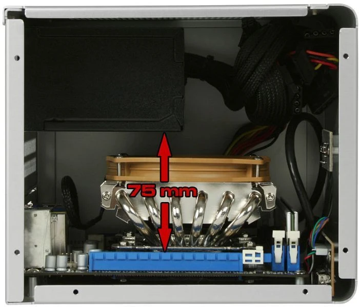 Cooltek Coolcube Mini silber, Mini-ITX