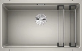 Blanco Etagon 700-U InFino Unterbau Becken mittig perlgrau