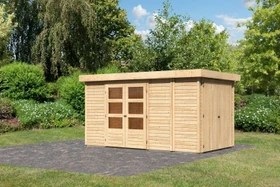 Karibu Retola 5 Gartenhaus natur