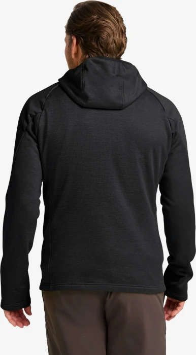 Jack Wolfskin Peak District Hooded FZ Jacke schwarz (Herren)