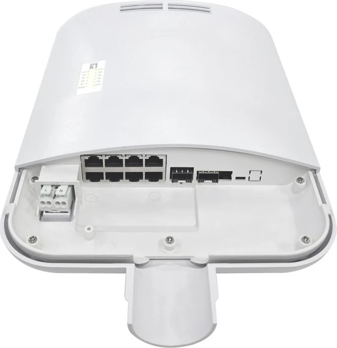 LevelOne OEP Outdoor Polemount Gigabit Managed Switch, 8x RJ-45, 2x SFP, 150W PoE+