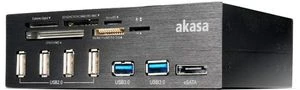 Akasa InterConnect Pro Multi-Slot-Cardreader, USB 3.0 19-Pin Stecksockel [Stecker]