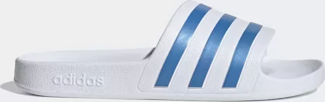adidas Aqua Adilette cloud white/blue fusion met (Damen)