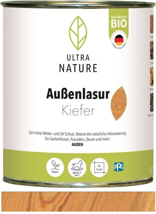 Ultra Nature Außen-Lasur kiefer, 750ml