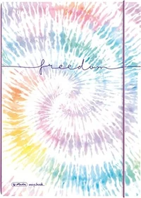Herlitz flex Notizbuch, A4, Lineatur 27, Kunststoff-Cover, New Batik Freedom, 80 Blatt