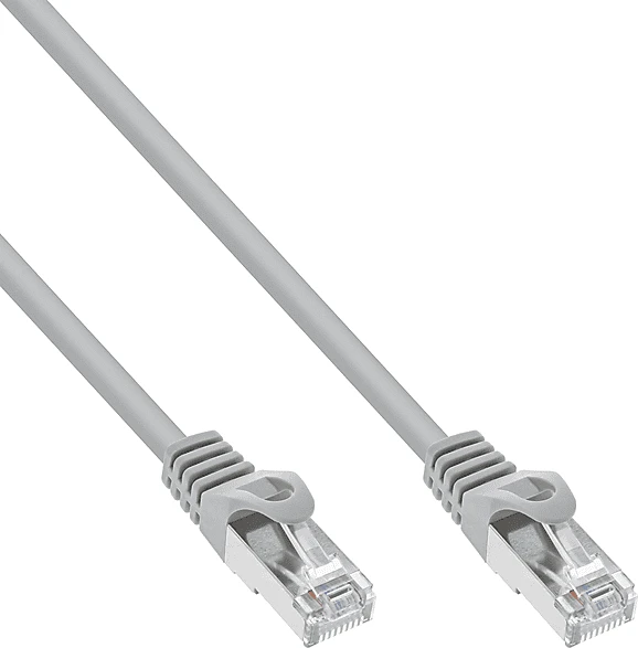 InLine Patchkabel, Cat5e, SF/UTP, RJ-45/RJ-45, 1.5m, grau (72514)