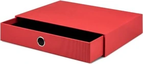 Rössler 1er Schubladenbox, 1 Schublade, A4, rot
