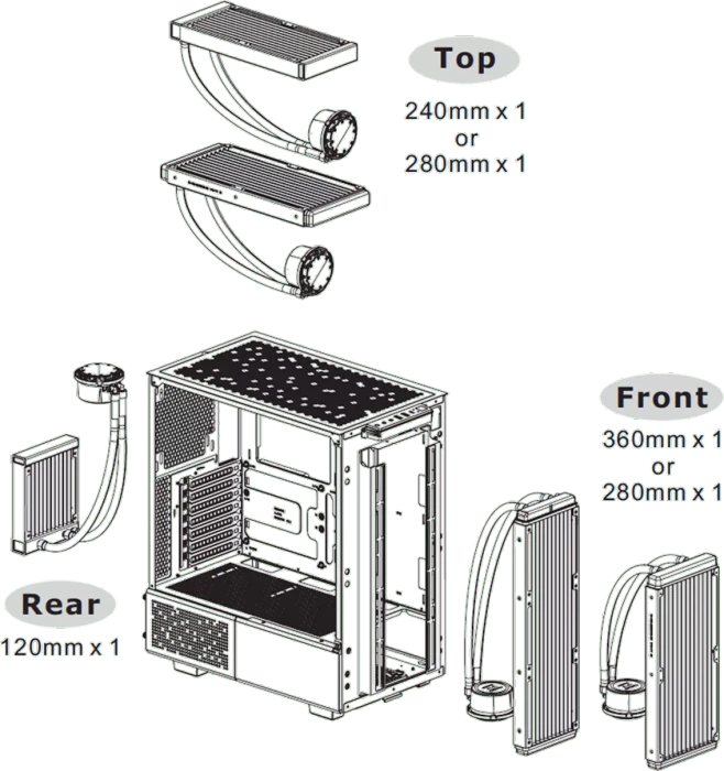 Thermaltake Ceres 300 TG ARGB Snow Edition, weiß, Glasfenster