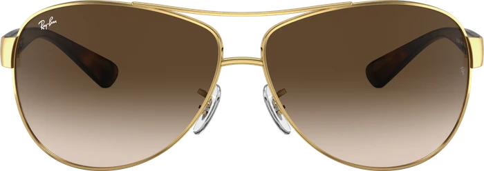 Ray-Ban RB3386 63mm gold-tortoise/brown gradient