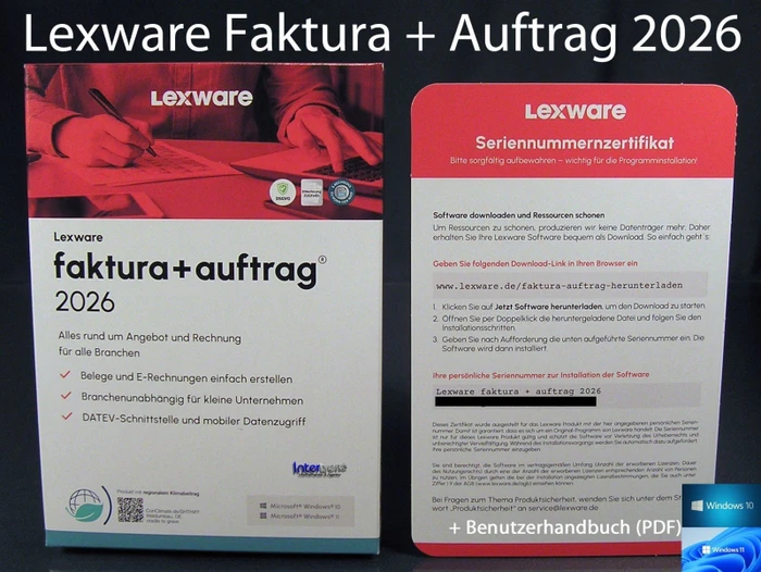 Lexware Faktura + Auftrag 2026 Jahresversion, PKC (deutsch) (PC)