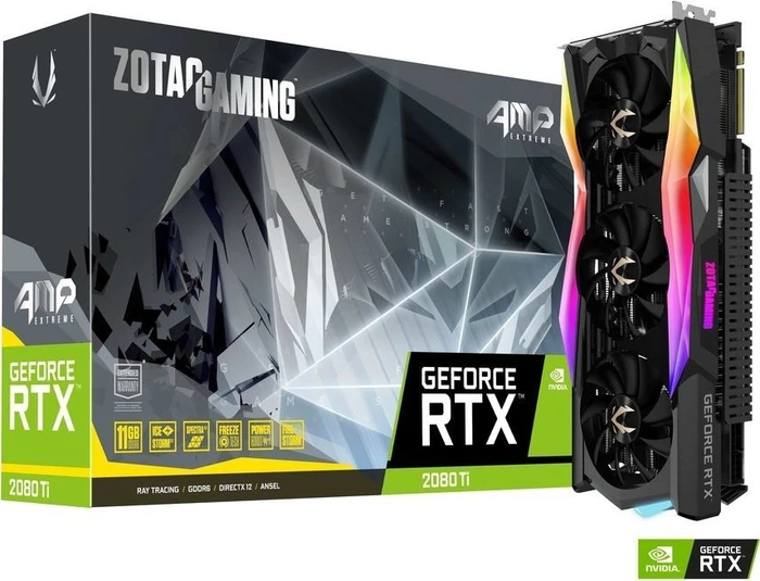Zotac Gaming GeForce RTX 2080 Ti AMP Extreme, 11GB GDDR6, HDMI, USB-C, 3x DP