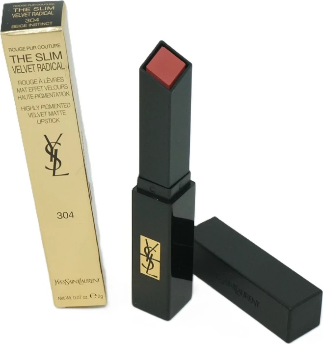 Yves Saint Laurent Rouge Pur Couture The Slim Velvet Radical Lippenstift 304 beige instinct, 2.2g