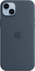 Apple Silikon Case mit MagSafe für iPhone 14 Plus sturmblau