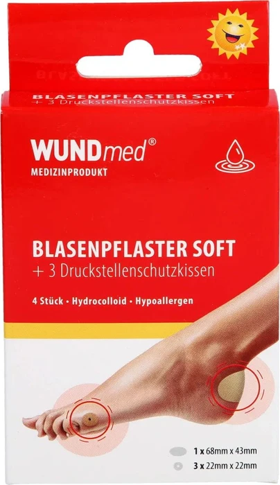 WUNDmed Blasenpflaster Soft & 3 Druckstellenschutzkissen, 1 Stück