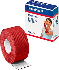 BSN medical Leukotape K rot, 2.5cm x 5m, 1 Stück