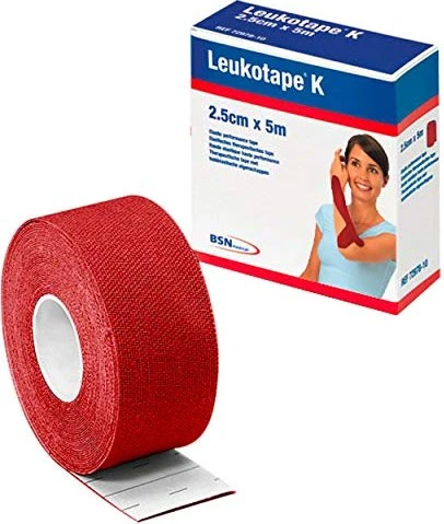 BSN medical Leukotape K rot, 2.5cm x 5m, 1 Stück