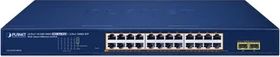 Planet GS-2210 Rackmount Gigabit Managed Switch, 24x RJ-45, 2x SFP, 260W PoE+ (GS-2210-24P2S)