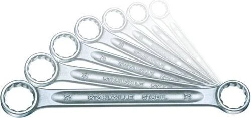 Stahlwille Stabil 21/7 Doppelringschlüssel Schraubenschlüsselsatz, 7-tlg.
