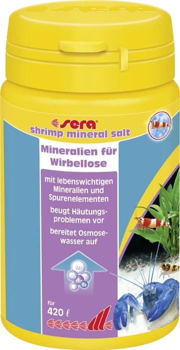sera shrimp mineral salt - Mineralien für Wirbellose, 100ml