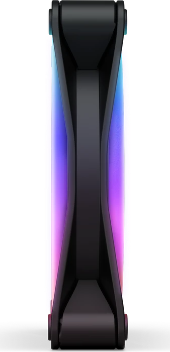 NZXT F Series F120 RGB DUO, Matte Black, schwarz, LED-Steuerung, 120mm, 3er-Pack