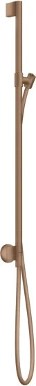 Hansgrohe Axor One Brausestange mit Wandanschluss und Brauseschlauch brushed red gold