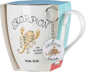 Ritzenhoff & Breker Astro Kaffeebecher Skorpion mit Schlüsselanhänger 650ml