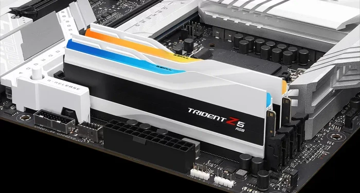 G.Skill Trident Z5 RGB weiß UDIMM 32GB Kit, DDR5-7200, CL34-45-45-115