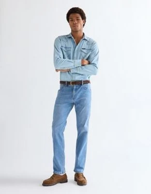 Wrangler Greensboro High Stretch Jeans tobacco ice (Herren)