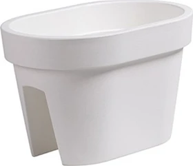 Prosperplast Lofly Railing Blumenkübel 39.6x26.6cm weiß
