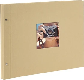 Goldbuch Schraubalbum Bella Vista 30x25 weiße Seiten beige