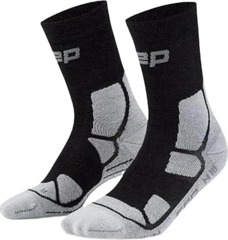 CEP Hiking Mid Cushion Compression Wandersocken schwarz/grau (Herren)