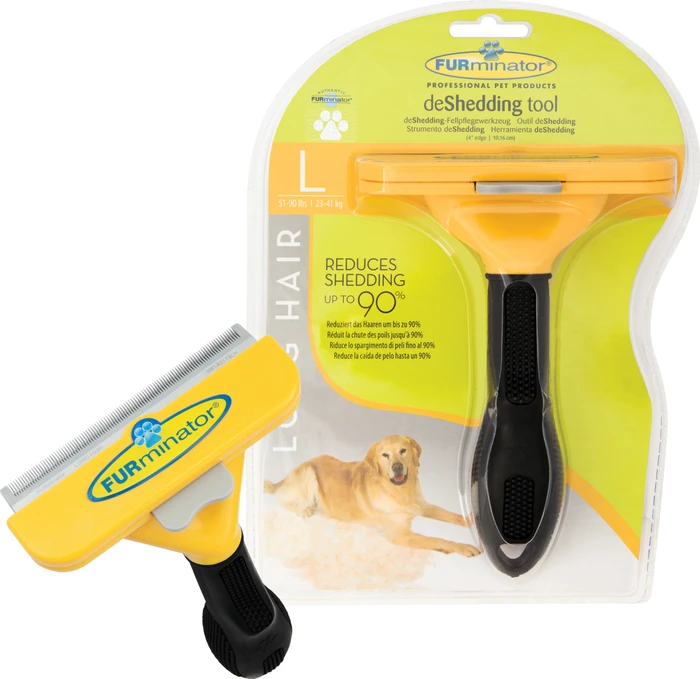 FURminator deShedding Tool für große Hunde mit langem Fell, Version 1