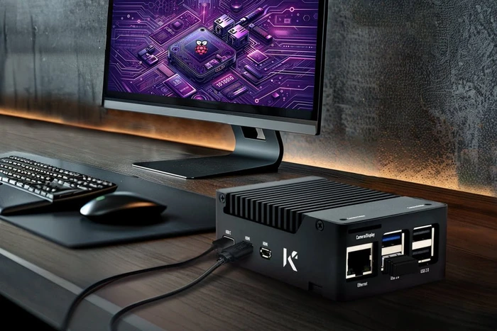 KKSB Aluminiumgehäuse für Raspberry Pi 5, schwarz