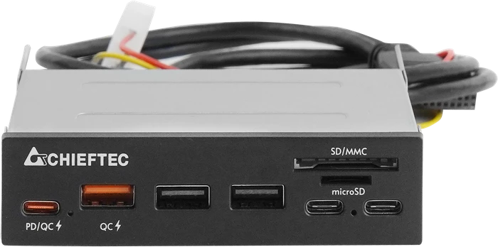 Chieftec Internal Dual-Slot-Cardreader, USB 3.0 19-Pin Stecksockel [Stecker]