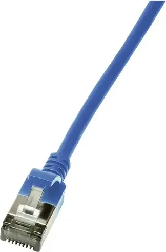 LogiLink TPE Slim Patchkabel, Cat6a, U/FTP, RJ-45/RJ-45, 3m, blau
